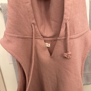 LA Hearts Mauve Hoodie Vest